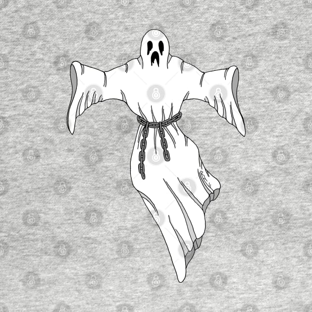 Spooky Chain-Rattling Ghost by AzureLionProductions